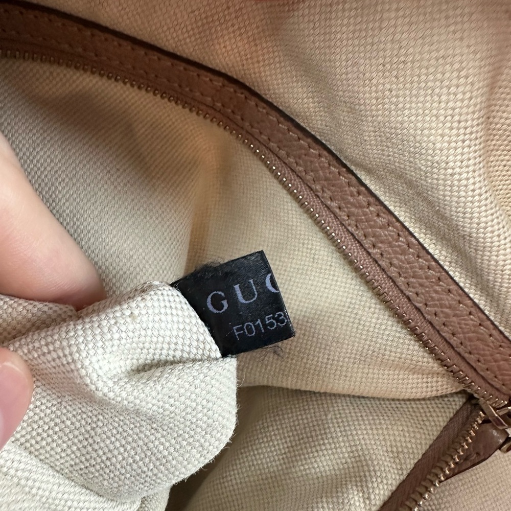 GUCCI LOGO CANVAS JUMBO HOBO 2 WAY BAG ORIGINAL STRAP - Picture 11 of 14